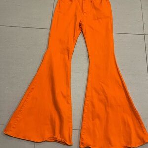 Vibrant Bold Orange Jeans